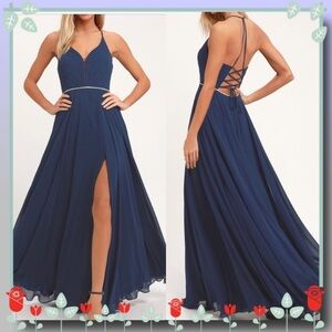 lace up maxi dress, from Lulu